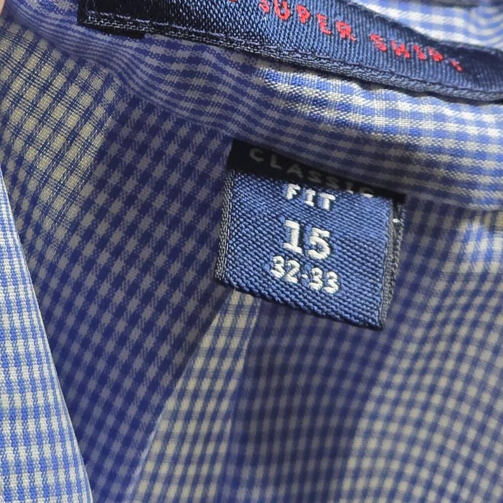 Stafford Men's Blue Shirt - Picture 3 of 3